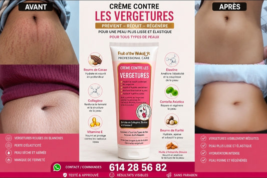 Crème Contre les Vergetures - Fruit of the Wokali