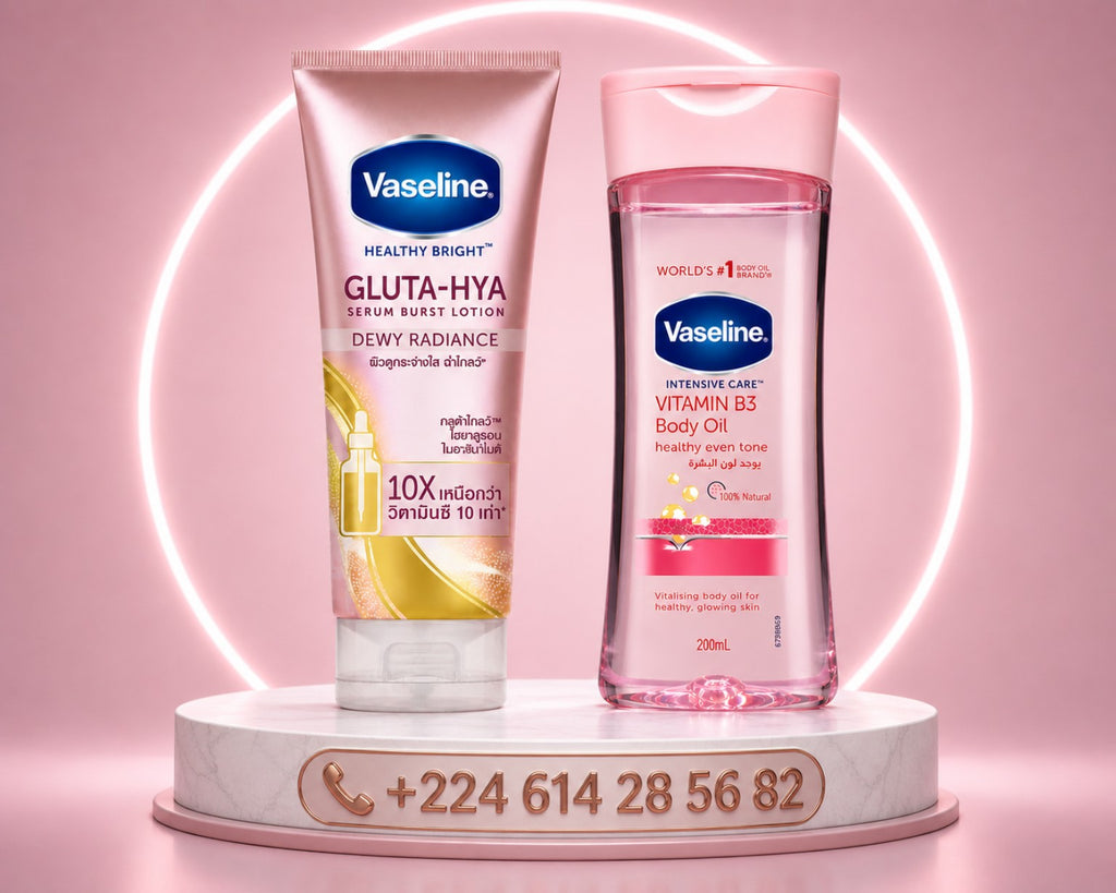Vaseline Gluta-Hya + Vitamin B3 Body Oil – Duo Parfait Pour Une Peau Éclatante