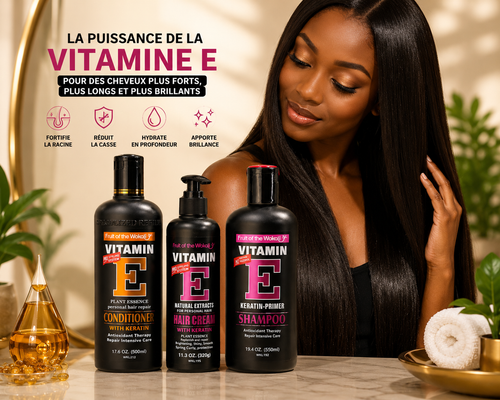 Kit Vitamine E à la Kératine – Pousse & Réparation Cheveux